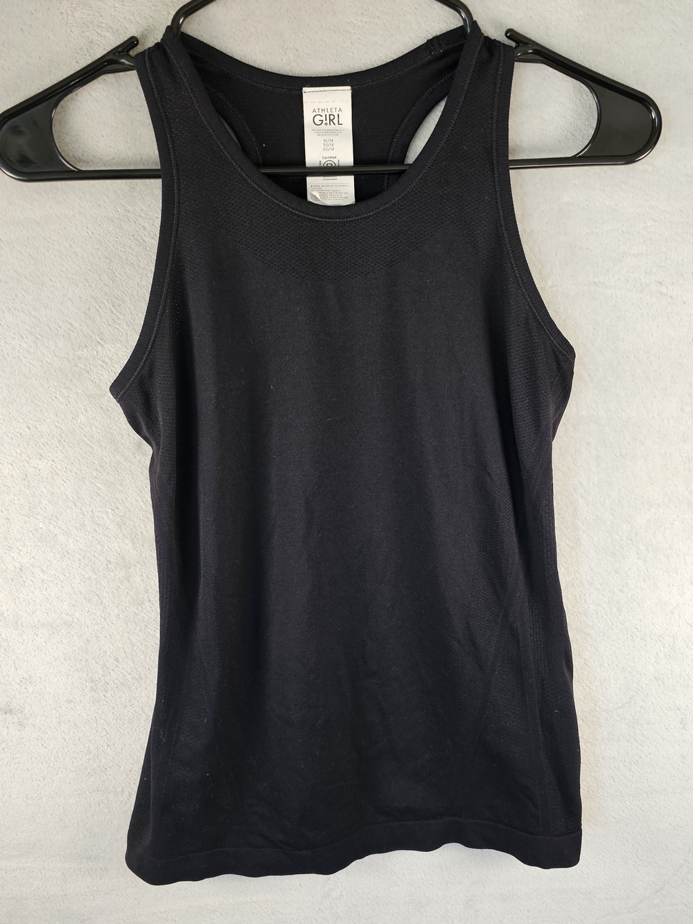 Athleta Girl Sz. XL (Age: 14) Youth Racerback Athletic Tank Top Athleisure Black